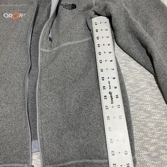 North Face sweater Fleece jacket men large ORORA logo right front. SKU978 - Picture 3 of 7